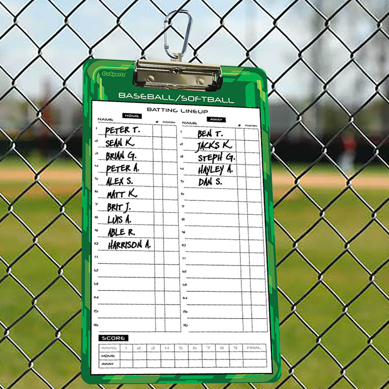 GoSports Baseball Coach's Reversible Tabletop Dry Erase Board Wayfair